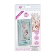 1637E Dimensions-Family Three Shadowbox Insert Die Set