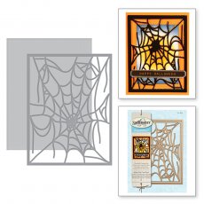 S4-836 Card Creator Spider Web Card Front Holiday 2017 Etched Dies