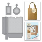 s4-728 SHAPEABILITIES MARKET FRESH BY DEBI ADAMS BAG N TAG IT ETCHED DIES