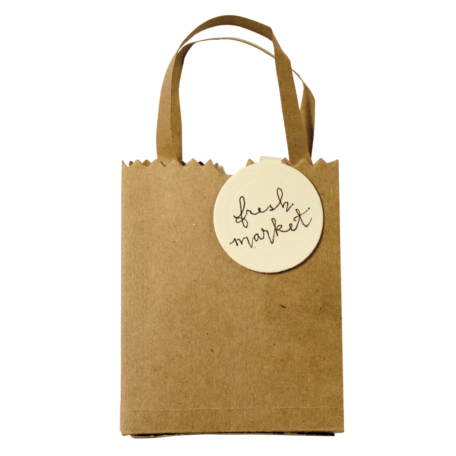 s4-728 SHAPEABILITIES MARKET FRESH BY DEBI ADAMS BAG N TAG IT ETCHED DIES