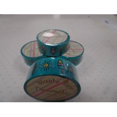 DCWTB004-1  Washi tape- Turkusowa taśma z lodami