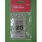 PMA907002-3 STEMPEL Docrafts - zawieszka "DO NOT OPEN UNTIL 25TH"