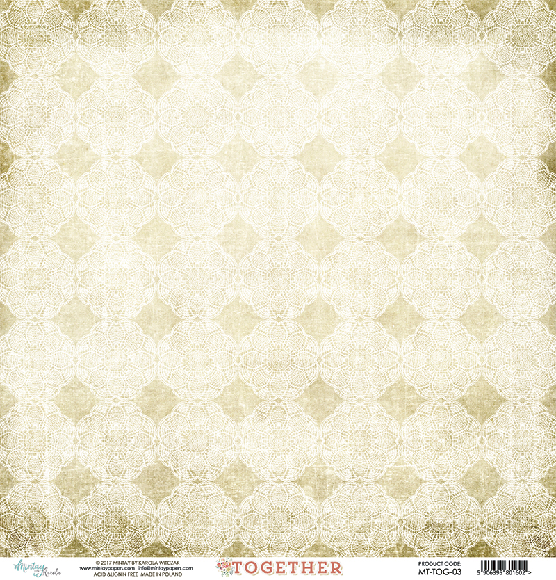 MT-TOG-03 Together 03 -MINTAY PAPERS-papier dwustronny 30,5x30,5cm