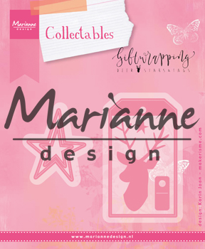 COL1442 Marianne Design Collectable -Karin's deer,stars&tag