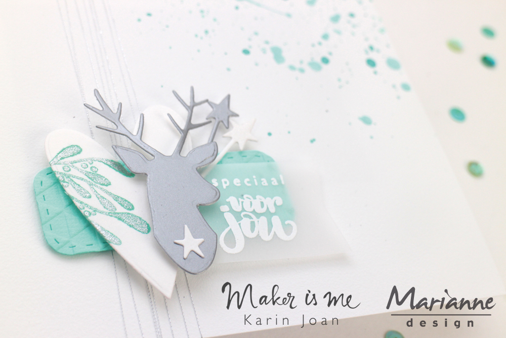 COL1442 Marianne Design Collectable -Karin's deer,stars&tag