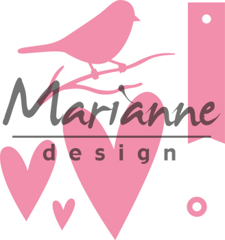 COL1442 Marianne Design Collectable -Karin's deer,stars&tag