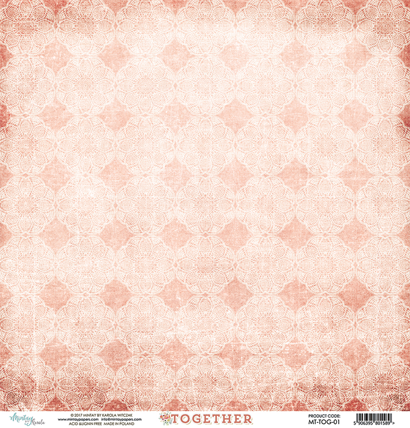 MT-TOG-01 Together 01 -MINTAY PAPERS-papier dwustronny 30,5x30,5cm