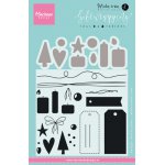 KJ1716 Marianne Design Clear Stamp and dies- tags