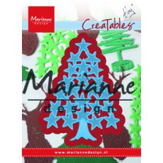LR0490 Marianne Design -Tiny's Christmas tree with stars