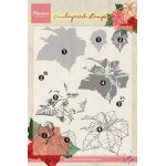 TC0859 New Marianne Design Clear Stamp Tiny's Poinsettia