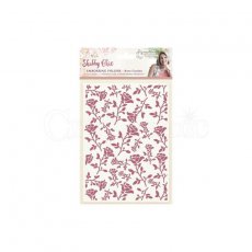 S-SC-EF5-RGARD  Sara Signature Collection - Shabby Chic 5 x 7 Embossing Folder - Rose Garden