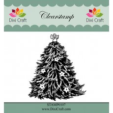 STAMP0107 Stempel Dixi Craft - choinka z aniołkiem