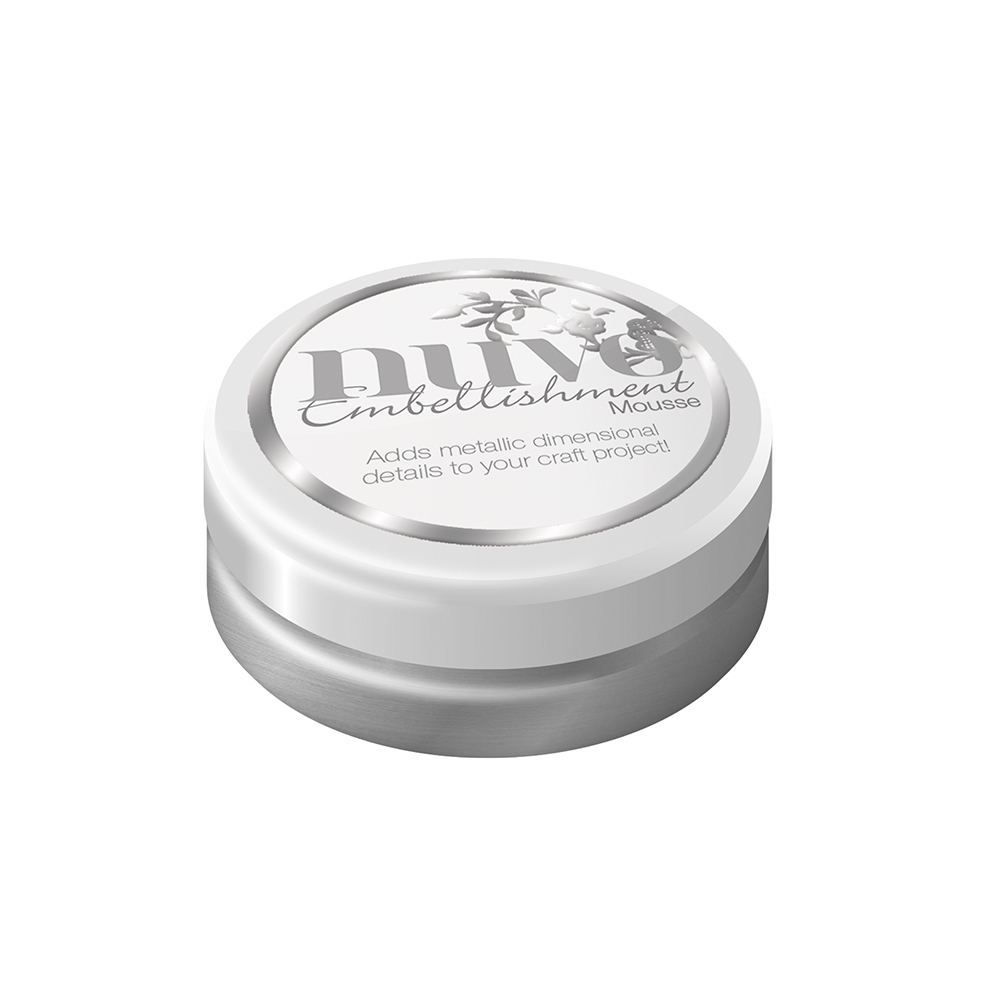 803N Mus Nuvo Embellishment Mousse-Pure Platinum