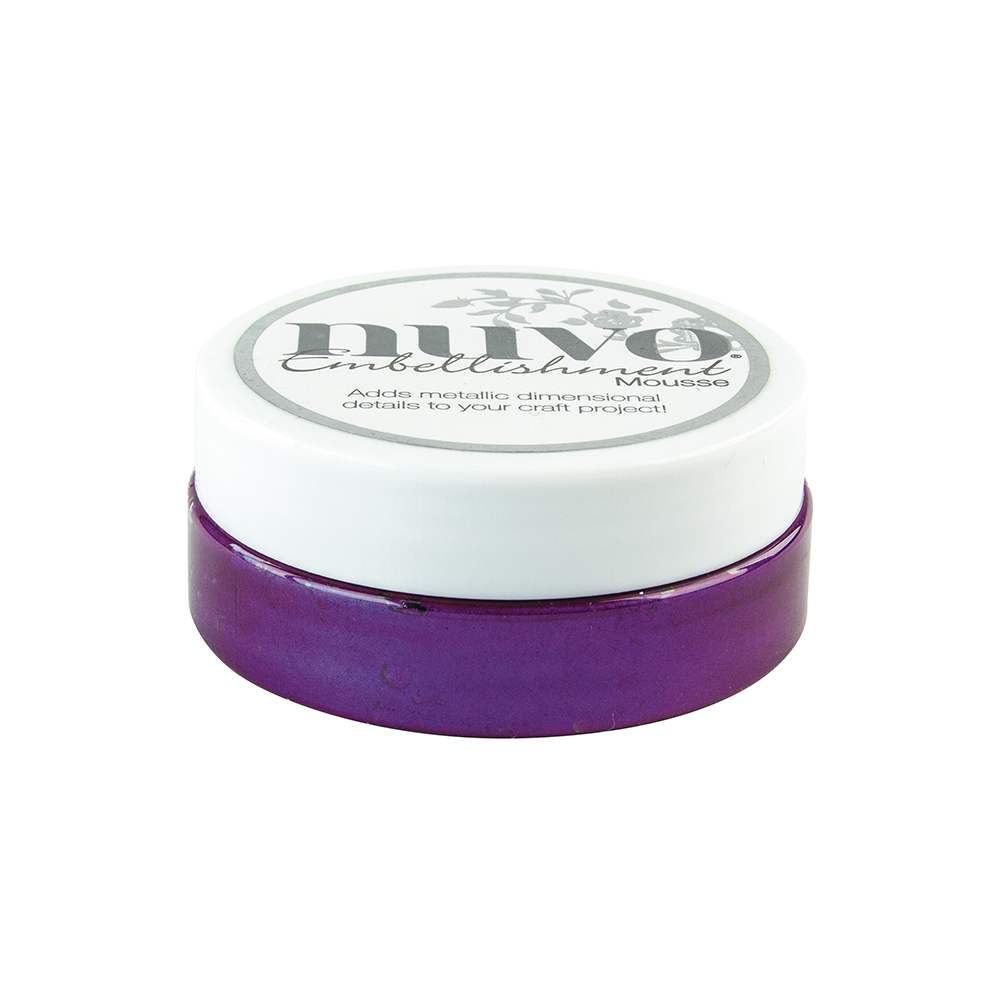 821N Mus Nuvo Embellishment Mousse-Royal Aubergine