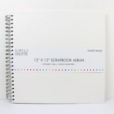 SCALB013 Simply Creative Album 12x12 - White Pages