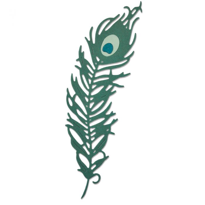 661708 Sizzix Thinlits Die Set 3PK - Peacock Feather