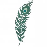 661708 Sizzix Thinlits Die Set 3PK - Peacock Feather