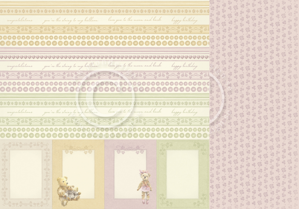 PD8610 Papier dwustronny 30,5x30,5cm- Theodore and Bella-Borders