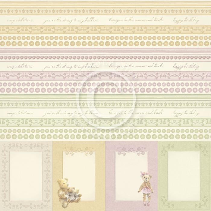 PD8610 Papier dwustronny 30,5x30,5cm- Theodore and Bella-Borders