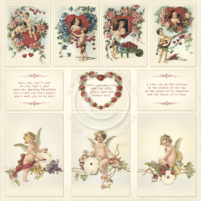 PD1609 Papier jednostronny 30,5x30,5cm-To my Valentine
