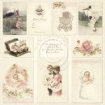 PD1610 Papier jednostronny 30,5x30,5cm- Sweet Baby I