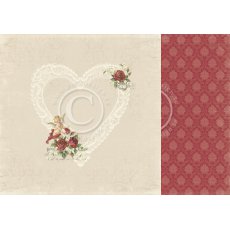 PD6801 Papier dwustronny 30,5x30,5cm-To my Valentine-In my heart