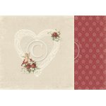 PD6801 Papier dwustronny 30,5x30,5cm-To my Valentine-In my heart
