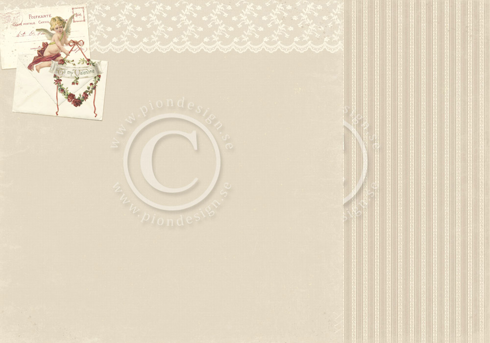 PD6809 Papier dwustronny 30,5x30,5cm-To my Valentine-Forever yours