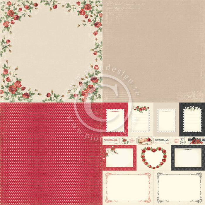 PD6905 To My Valentine - 6 x 6 Roses of Love