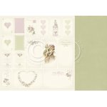 PD8212 Papier dwustronny 30,5x30,5cm-Where the Roses Grow-Tags