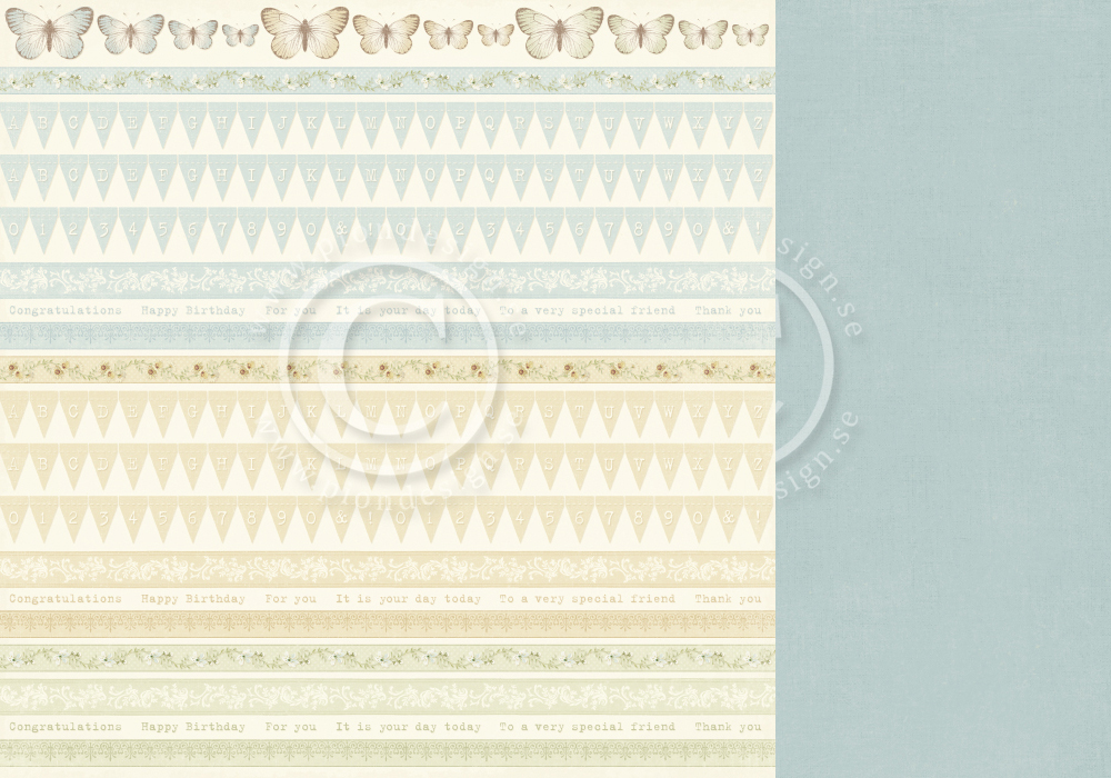 PD8410 Papier dwustronny 30,5x30,5cm-The Songbird's Secret-Borders