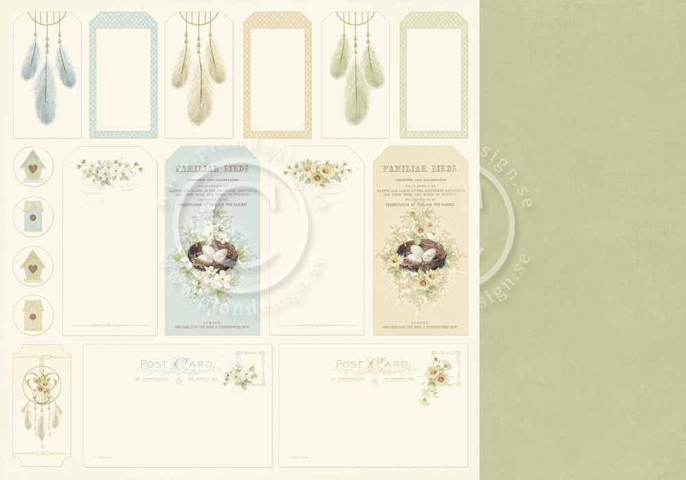 PD8412 Papier dwustronny 30,5x30,5cm-The Songbird's Secret-Tags