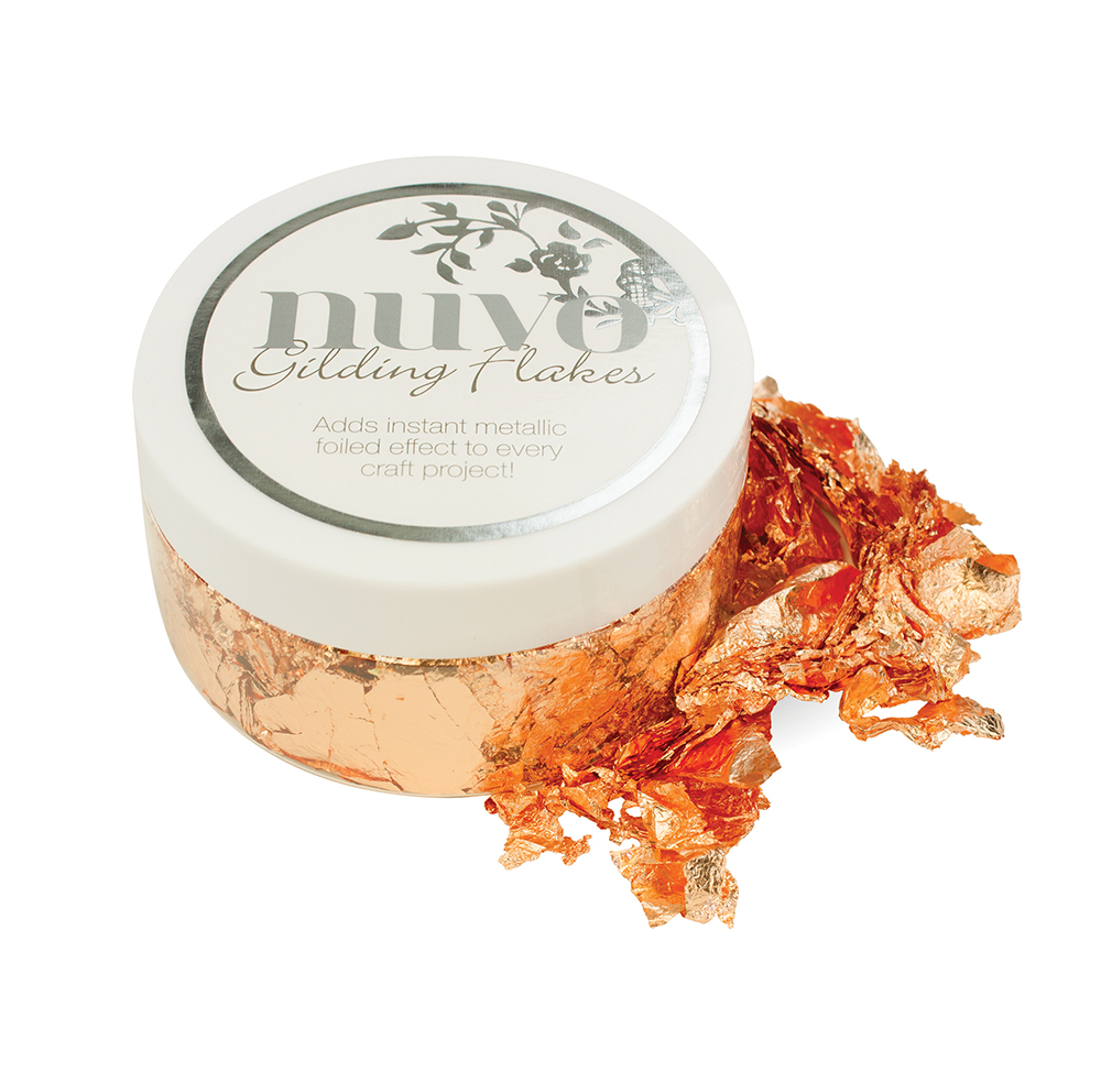 852N Nuvo Gilding Flakes - Sunissed Copper - miedziane płatki do złocenia