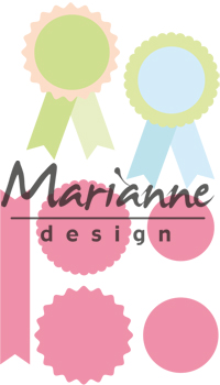 COL1444 Marianne Design Collectable -Rosettes&labels-rozetki i etykietki