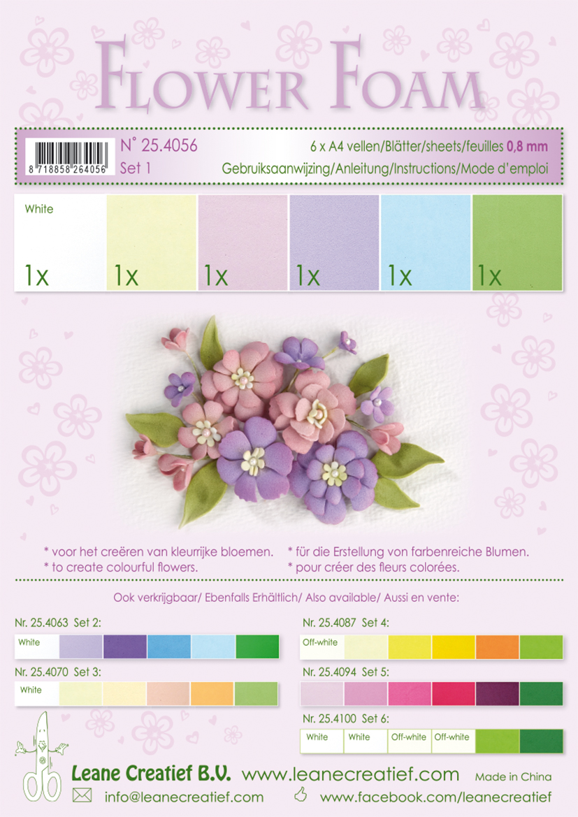 25.4056 Flower foam set 1