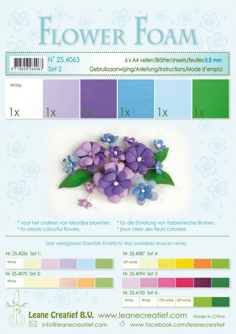 25.4063 Flower foam set 2
