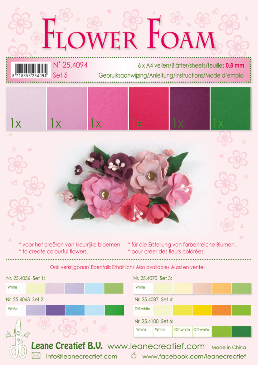 25.4094 Flower foam set 5