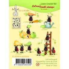 55.4599 Stemple akrylowe -Ladybugs-biedronki