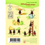 55.4599 Stemple akrylowe -Ladybugs-biedronki