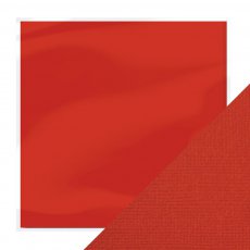 9196E Papier jednokolorowy dwustronny  30,5x30,5 cm - Chilli Red