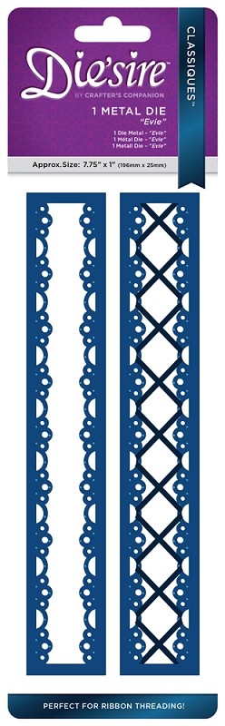 DS-C-EVIE Die'sire Classiques Ribbon Threading Die - Evie