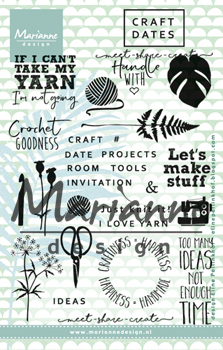 EC0166 Marianne Design Clear Stamp Eline's craft dates 1