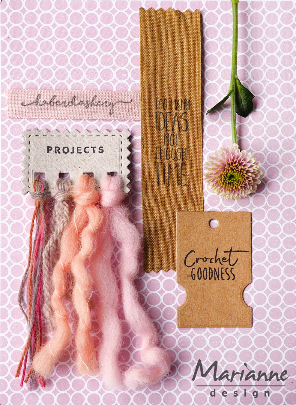 EC0166 Marianne Design Clear Stamp Eline's craft dates 1