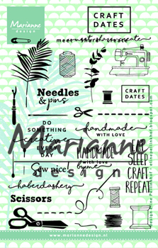 EC0167 Marianne Design Clear Stamp Eline's craft dates 2