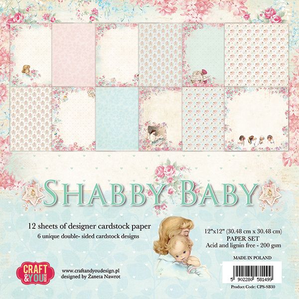 CPS-SB30 Big paper set Shabby baby