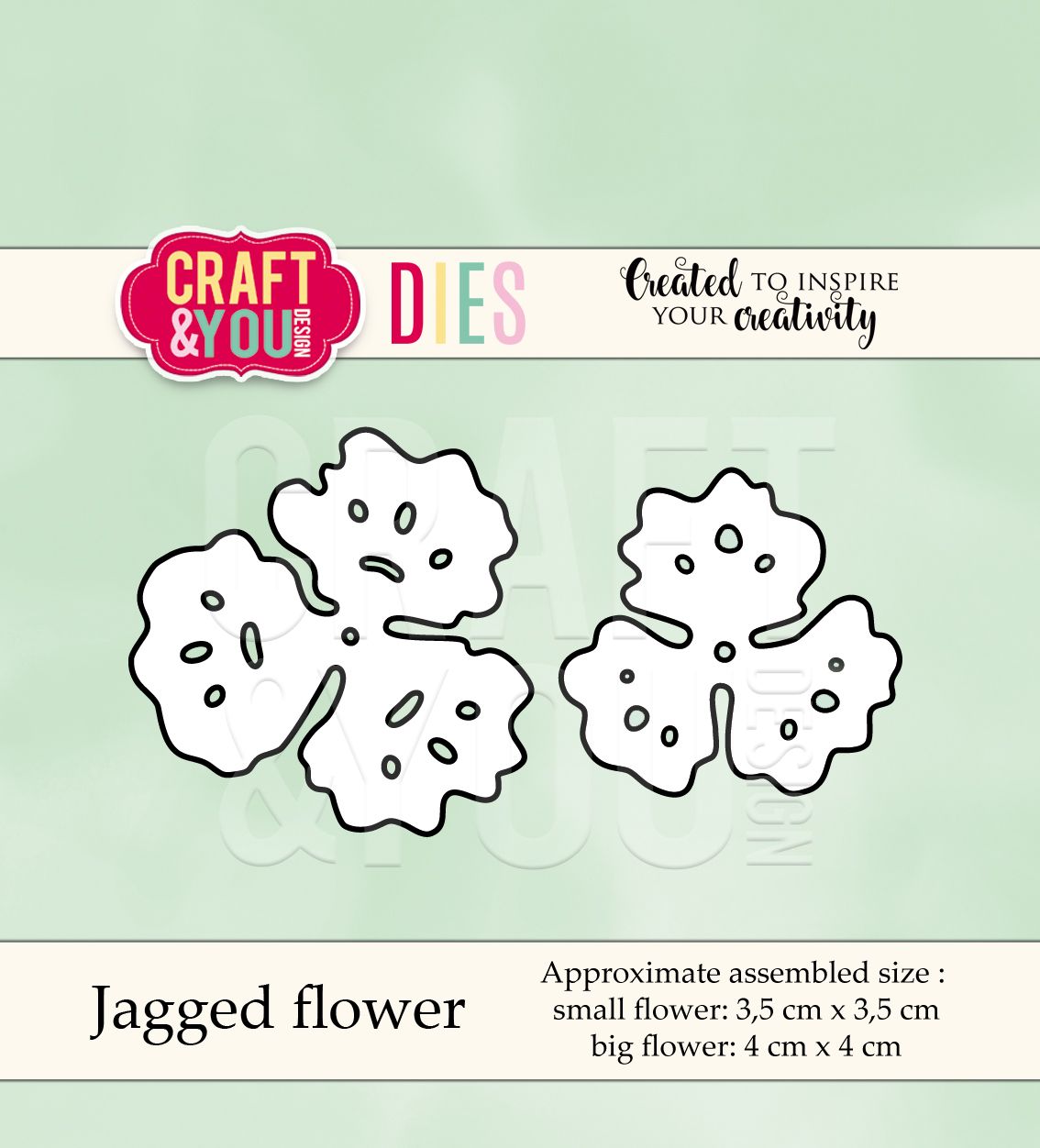 CW040 Jagged flower
