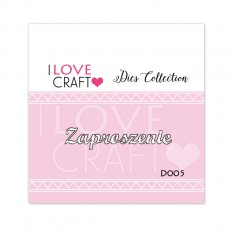D005 Cutting die - Zaproszenie