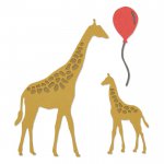 662513 Sizzix Thinlits Die Set 5PK - Giraffes