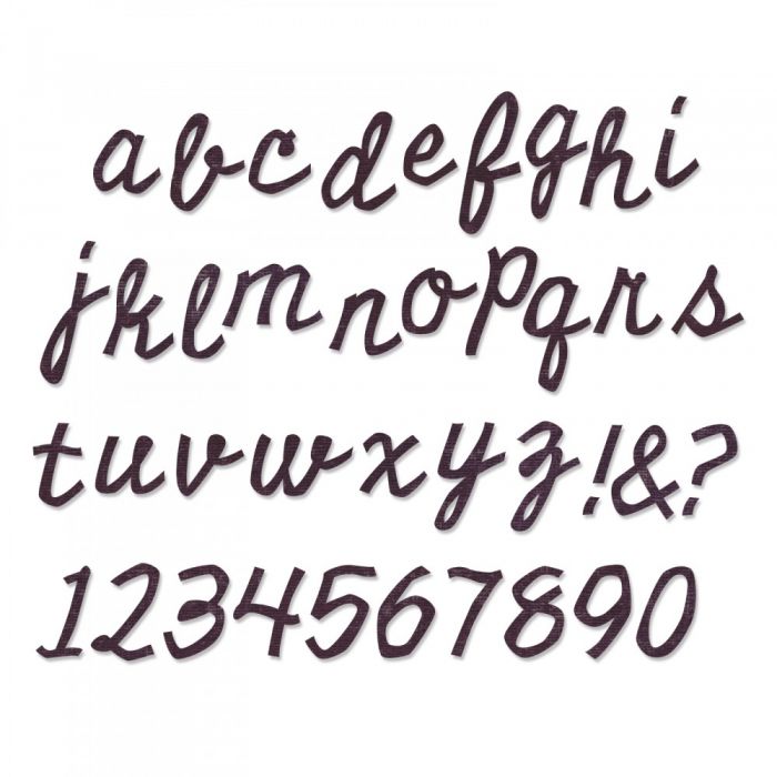 662709 Sizzix Bigz XL Alphabet Die - Cutout Script