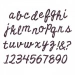662709 Sizzix Bigz XL Alphabet Die - Cutout Script